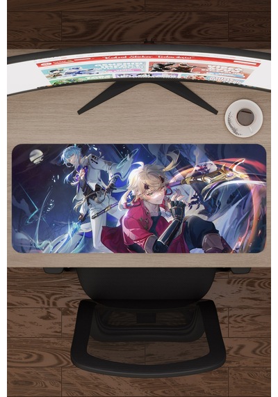 Thoma Genshin Impact Anime Oyuncu V4 - 70x30 Xl Gaming Mouse Pad Fare Altlığı