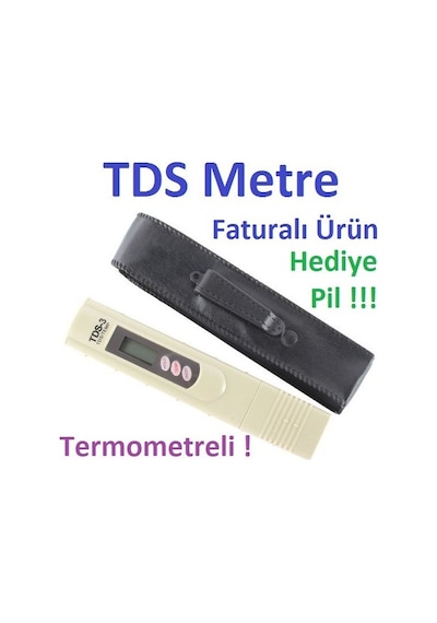 Tds Metre Su Si Ölçüm Cihazı Termometreli Tds Ölçer