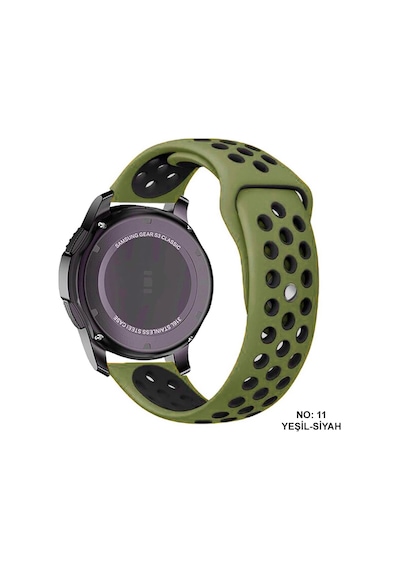 Xiaomi Mi Watch Kordon 22 Mm Delikli Spor Silikon Kordon Kayış