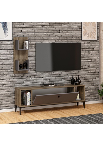 Maya Tv Ünitesi Ceviz Antrasit Maya Tv Ünitesi Ceviz Antrasit