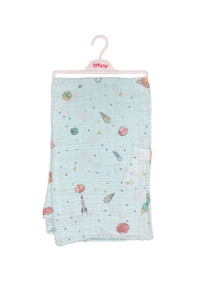 Tiffany Baby Baskılı Müslin Bebek Battaniyesi 79080 Yeşil