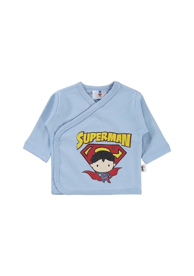 Civil Baby Superman Baskılı Zıbın Takımları - Mavi