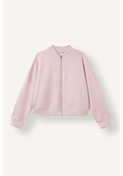 Defacto Kolej Yaka Bomber Modal Hırka F1025ax26aupn38 Pembe-pn38