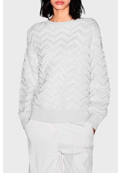 Armani Exchange Regular Fit Bisiklet Yaka Kazak Kadın Kazak Xw002888 Af25936 U1039 Ekru