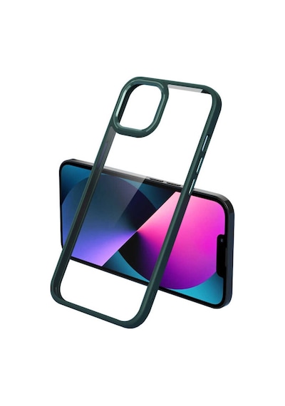 Apple Uyumlu  iPhone 12 Pro Max Kılıf Sararmaz Defens Armour Krom Case