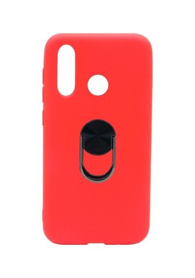 Nettech Huawei Y6p Uyumlu Leather Ring Nano Arka Koruma Kılıf - Sarı Sarı