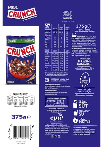 Crunch Kahvaltılık Gevrek 375 Gr