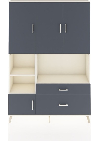 Arges Dolap 7 Raflı 2 Çekmeceli 5 Kapaklı 132x30x195 Aytaşı-antrasit/antrasit Antrasıt/antrasıt Arges Dolap 7 Raflı 2 Çekmeceli 5 Kapaklı 132x30x195 Aytaşı-antrasit/antrasit Antrasıt/antrasıt