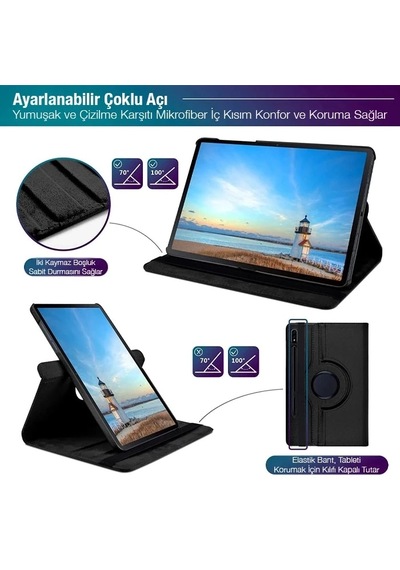 Sm Galaxy Uyumlutab S7 2020 12.4 T970-t975-t976 360 Derece Döner Standlı Kılıf- 5775