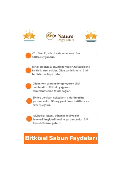 Sabun %100 Doğal Güzel Kokulu El Yüz Saç Cilt Vücut Orijinal Safran Sabunu 120g - 5 Adet Karışık