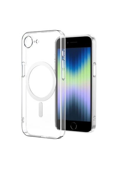 Apple Uyumlu iPhone 17e Kılıf Kablosuz Şarj Ve Magsafe Destekli Slimsafe Premium Sert Pc Silikon Kapak Şeffaf