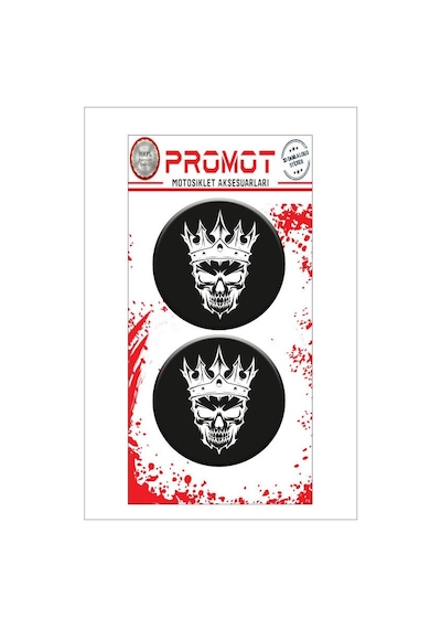 Kuru Kafa Taç Tasarım Damla Logo Sticker Diğer