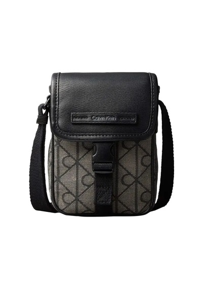 Calvin Klein Mıxed Emblem Aop Sma, 7ul Siyah Erkek Çapraz Çanta