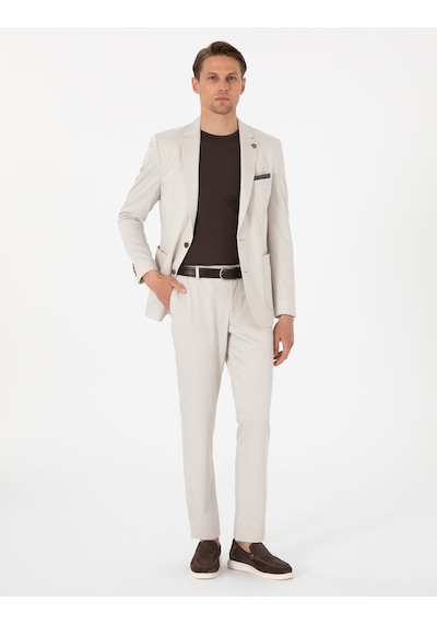 Pierre Cardin Erkek Bej Takım Elbise 50303472-vr011 Bej