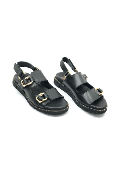 Venüs Lagos Hakiki Deri Comfort Ortopedik Kadın Sandalet Siyah Venüs Lagos Hakiki Deri Comfort Ortopedik Kadın Sandalet Siyah