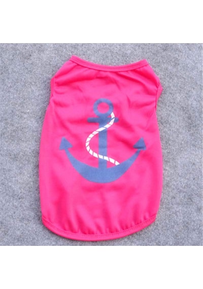 Köpek Ve Kedi İçin Sailor Temalı Pet Sweat Kıyafet Pembe