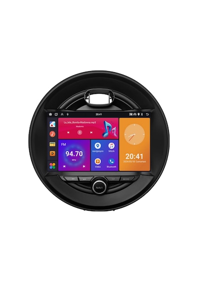 Mini Cooper Araç Multimedya Android Ekran Carplay Navigasyon Double Teyp 4+64 9" 15-19 Black Blueway