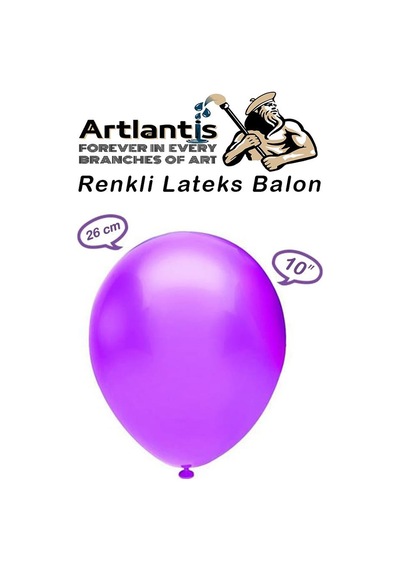 Balon Renkli Lateks 10 Adet Renkli Balon 10'' Canlı Renkler Parti Doğum Günü Süsleme Malzemeleri Balon 26 Cm Çok Renkli