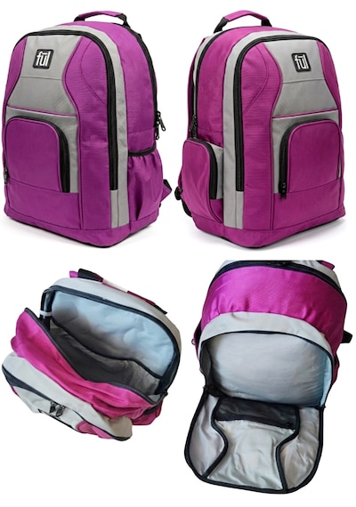 Ful - Sweet Mel Mor Gündelik Seyahat Unisex Laptop Sırt Çantası
