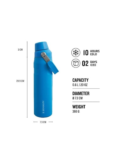 Stanley The Aerolight Iceflow Soğuk Su Termosu 0.6 LT Mavi