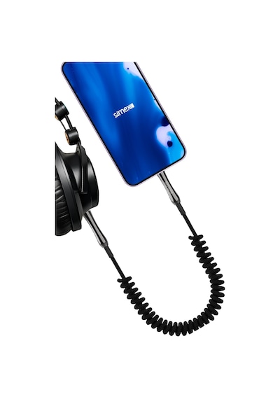 Simex 77 Plus SA-01 Zinco Kumaş Spiralli AUX Kablosu