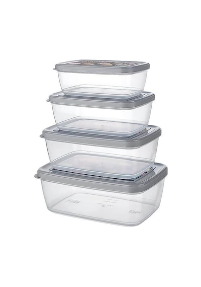 Ap-9263 Aria Saklama Kabı 400-550-850-1200 Ml 4'lü Set Çok Renkli