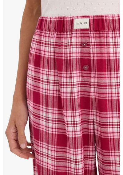 Defacto Regular Fıt Flanel Alt G1723ax26spbr205 Bordo-br205