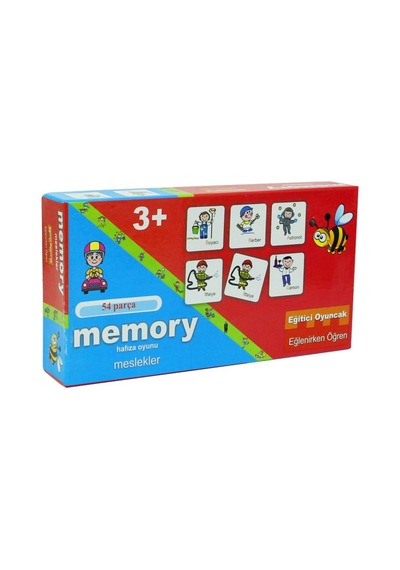 Memory 54 Parça Meslekler Hafıza Oyunu.