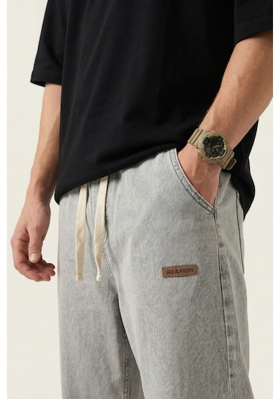 Erkek Rahat Kesim Baggy Jean Pantolon 30073 - Taş