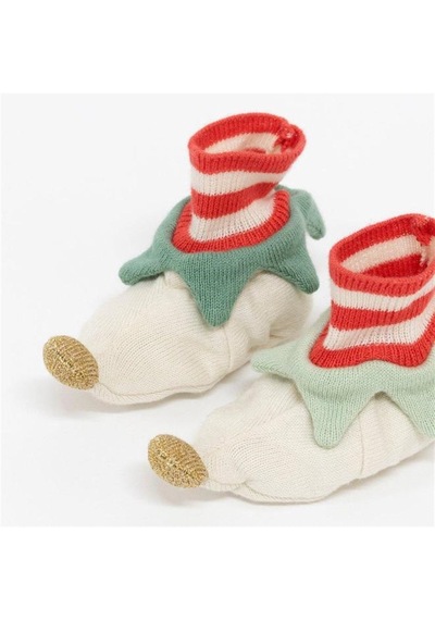 Meri Meri - Red Elf Booties - Elf Bebek Patiği 0 - 99