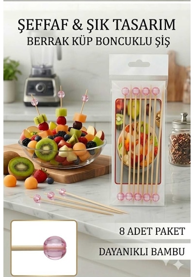 Dekoratif Büyük Boy Kürdan - Pembe
