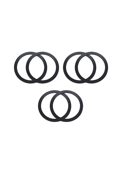 Polham 0.4mm 6 Adet Set Ultra İnce Yapışkanlı Mıknatıslı Metal Halka, 3m Hafif Tüm Telefonlara Uyumlu