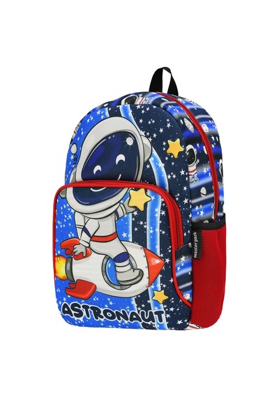 Yeni Sezon Astronot Desenli Anaokulu Kreş Sırt Çantası MAvi