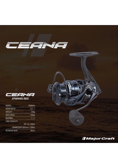 Major Craft Ceana 3000hg 7+1 Bb Spin Olta Makinesi