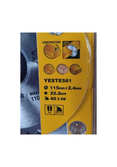 2 Adet Odun Kesme Çelik Testere Ahşap Ve Sunta Kesme Testeresi 115mm 40 Diş Profesyonel-karbür Elmas