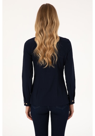 U.s. Polo Assn. Kadın Lacivert Gömlek Basic 50308024-vr033 Lacıvert