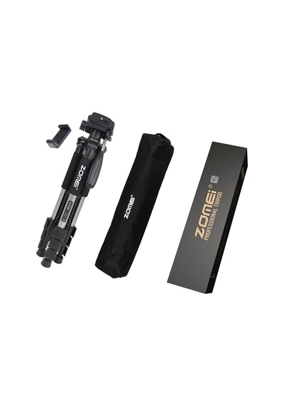 Profesyonel Q111 Taşınabilir 5kg Taşıma Kapasiteli 139,7cm Alüminyum Tripod Gri Belirtilmemiş