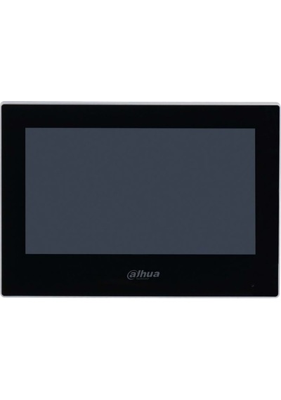 Dahua VTH2622G-W 7" TFT İki Telli Dokunmatik Ekran Çok Yönlü Mikrofon Villa Tipi Intercom İç Ünite Siyah