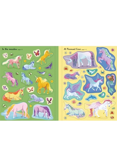 First Sticker Book Unicorns (First Sticker Books)- Usborne