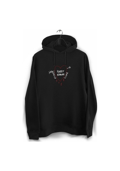 Startmore Unisex Siyah Harry Styles Taraftar Baskılı Sweatshirt Siyah