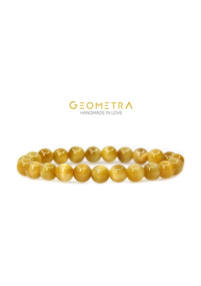 Geometra Concept Altın Kaplan Gözü Doğaltaş Bileklik Çok Renkli Geometra Concept Altın Kaplan Gözü Doğaltaş Bileklik Çok Renkli