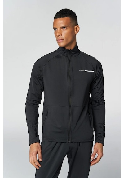 Hummel T-te Strength Training Track 921738-2001 Siyah Erkek Fermuarlı Sweatshirt 001