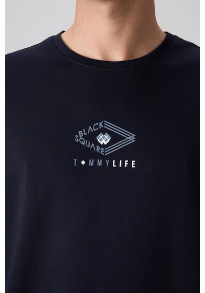 Tommy Life Lacivert Pamuklu Kalın Yumuşak Dokulu Oversize Fit Baskılı Erkek T-shirt - 88325 Lacivert Tommy Life Lacivert Pamuklu Kalın Yumuşak Dokulu Oversize Fit Baskılı Erkek T-shirt - 88325 Lacivert