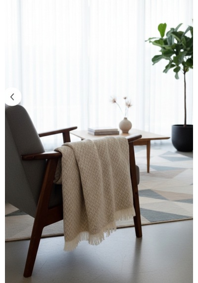 Pamuklu Koltuk Örtüsü 170x210 Cm Tekli&üçlü Koltuk,çekyat Ve Berjer İçin Modern Çizgili Yıkanabilir Bej
