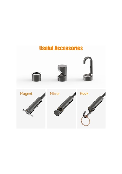 Teslong 3. Nesil 5mp Gözlem Kameralı Usb Boroskop - 5m Kablo - 12.5mm