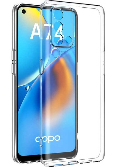 Oppo A74 4G Kılıf Zore Kamera Korumalı Süper Silikon Renksiz