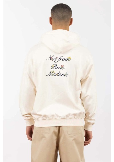 American Rag Cie Rahat Fit İle Le Hoodie Slogan A Fleurs - Pamuk, Şık Ve Fonksiyonel Krem
