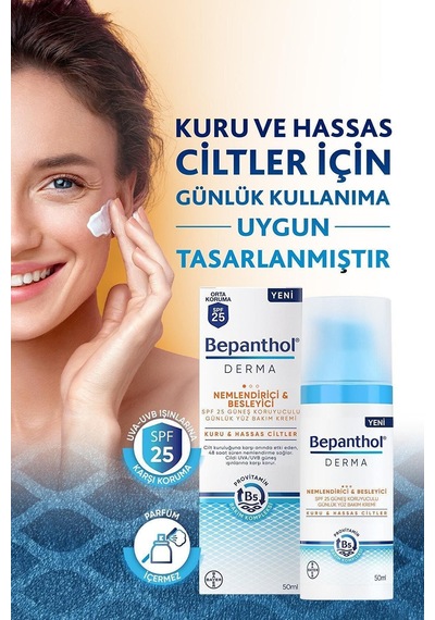 Bepanthol Derma ve Canlandırıcı Günlük Yüz Temizleme Jeli 200 ml+Bepanthol Derma Nemlendirici Besleyici Günlük Yüz Bakım Kremi 50 ml+Bepant