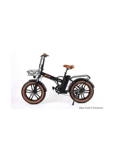 Alba Fold F Premium 2026 Siyah Elektrikli Katlanır Bisiklet 48v 16ah, Nfc Lcd Ekran, Premium Paket