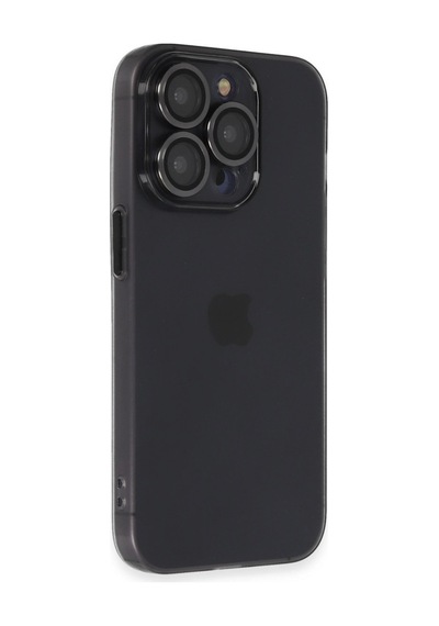 Apple Uyumlu iPhone 13 Pro Max Kılıf Luko Lens Silikon Siyah,